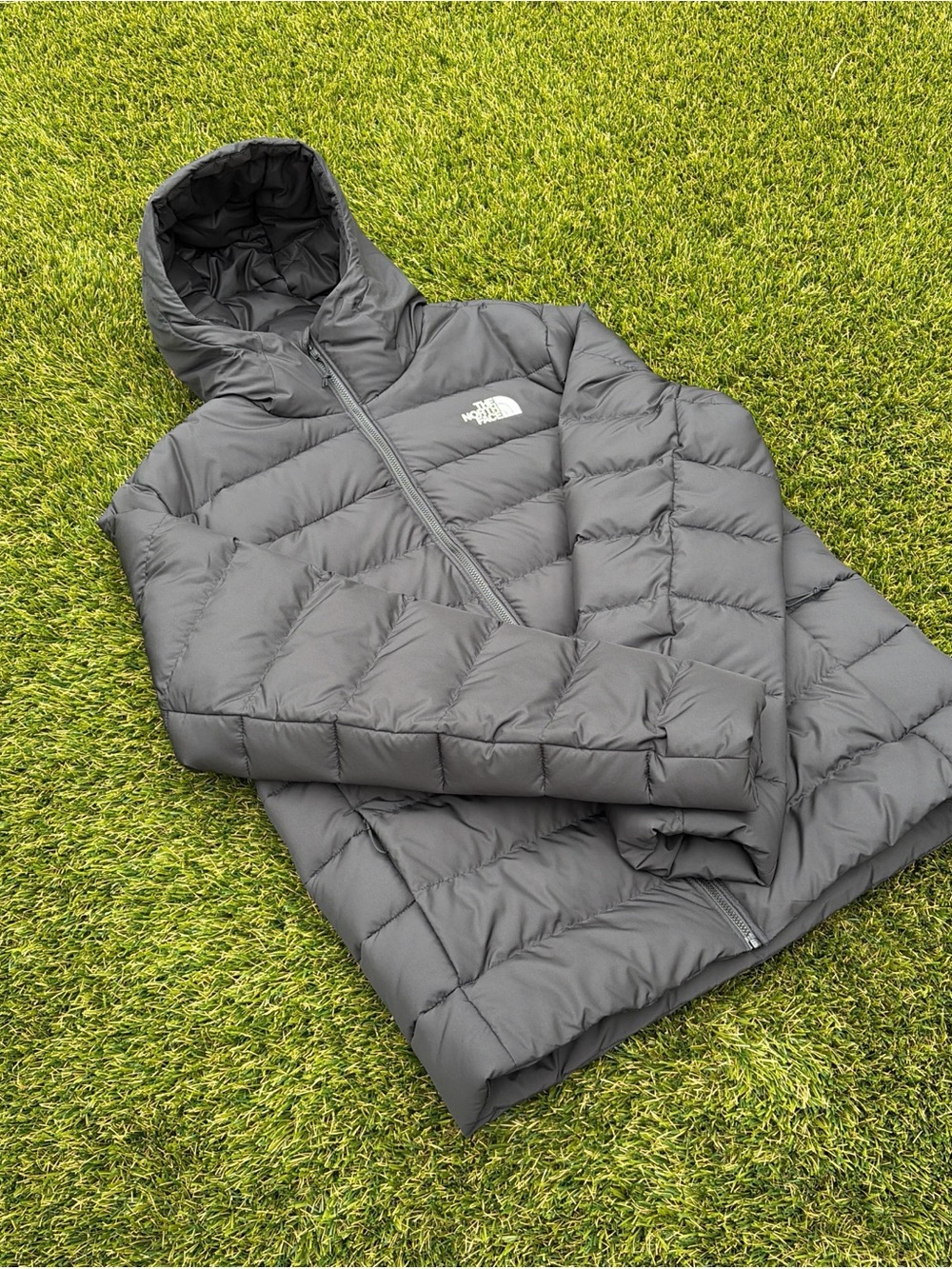 The North Face Puffer Hooded Down Jacket Parka Black Mens Medium